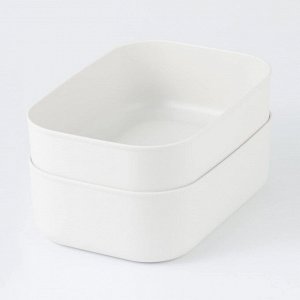 MUJI Soft Polyethylene Case Half Small – пластиковый ящик для хранения, половинный, маленький размер