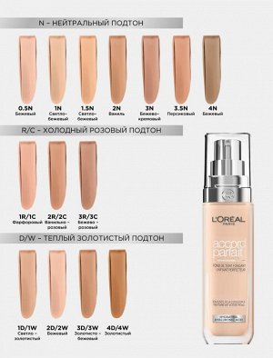 Loreal paris тональный крем «alliance perfect совершенное слияние» обогащенный гиалуроновой кислотой, 30мл  N2 Ваниль