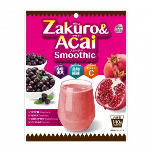 Смузи с гранатом и асаи для поддержания красоты и здоровья Unimat Riken ZAKURO & ACAI SMOOTHIE