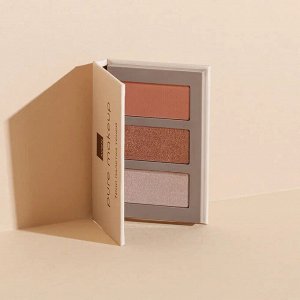 Трио палетка теней для век Pure Makeup, цвет Бронзовая