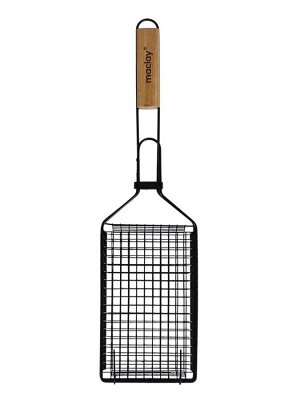 Корзина для барбекю maclay, 23x14 см, нержавеющая сталь, для мангала