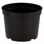 Горшок для рассады пластмассовый &quot;С7.5&quot; 7,5л, д25,5см, h19см, круглый, литой, полипропилен, черный (Беларусь)