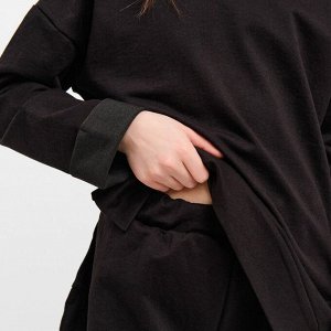 Костюм детский (свитшот, брюки) MINAKU цвет чёрный.