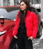 Куртка Женская 8508 &quot;Дутая&quot; Красная