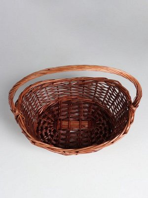 Набор корзин плетёных, овальные 4 шт., 51x40 см, Н 14/20 см, Н с ручкой 47 см, 43x33x13H/17Hх42H38x28x10H/15Hх