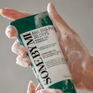 Some by mi AHA/BHA/PHA 30 Days Miracle Acne clear foam Терапевтическая очищающая пенка 100 мл