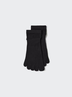 UNIQLO - спортивные укороченные носки с разделёнными пальцами - 09 BLACK