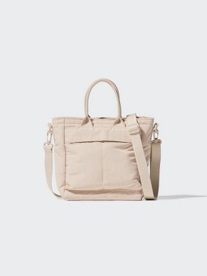 UNIQLO - универсальная мини-сумка 2WAY - 30 NATURAL