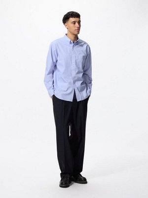 UNIQLO - хлопковая рубашка с эффектом «hairline» - 13 RED