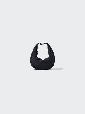 UNIQLO - миниатюрная круглая сумка с водоотталкивающим эффектом - 09 BLACK