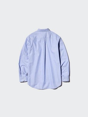 UNIQLO - хлопковая рубашка с эффектом «hairline» - 13 RED