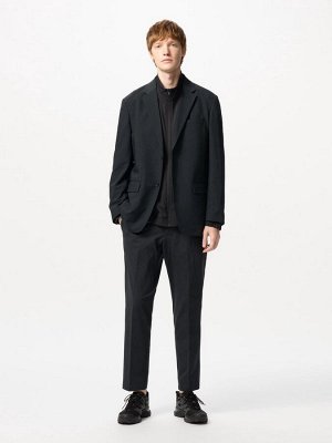 UNIQLO - укороченные брюки Smart Ankle из ультрастрейчевого материала - 09 BLACK