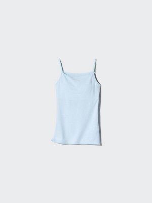 UNIQLO AIRism - бра-топ на тонких бретеях для девочек - 61 BLUE
