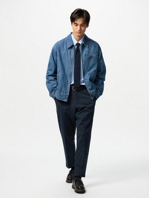 UNIQLO - укороченные брюки Smart Ankle из ультрастрейчевого материала - 69 NAVY