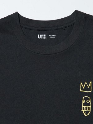 UNIQLO UT - футболка с принтом от Жан-Мишель Баския и свободным кроем - 09 BLACK