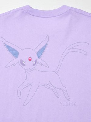 UNIQLO UT - футболка с покемонами и классическим кроем - 71 PURPLE