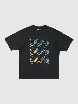 UNIQLO UT - футболка с принтом от Энди Уорхола и свободным кроем - 09 BLACK