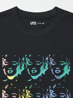 UNIQLO UT - футболка с принтом от Энди Уорхола и свободным кроем - 09 BLACK
