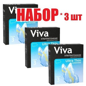 Презервативы ВИВА Ultra light ультратонкие №3(отпуск 3шт)	Richter Rubber Techn
