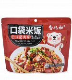 Рис быстрого приготовления со вкусом тушеной свинины в тайваньском стиле 155г КРАСНЫЙ