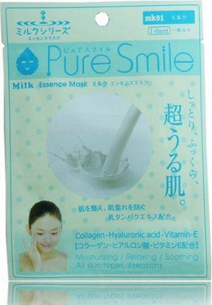 "Pure Smile" "Milk Mask" Молочная увлажняющая маска для лица с эссенцией молока