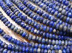 Бусины из лазурита рондель граненый 9*4мм, 40см, 88 бусин
