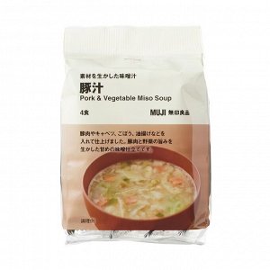 MUJI Pork & Vegetable Miso Soup – тонирудзиру с мясом и овощами (4 порции)