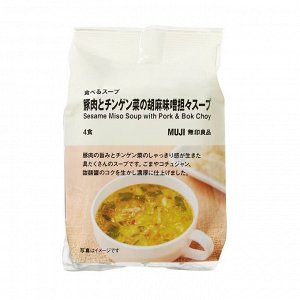 MUJI Sesame Miso Soup with Pork & Bok Choy – тантан-суп с свининой и чой-самом (4 порции)