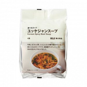 MUJI Korean Spicy Beef Soup – острый корейский суп с говядиной и овощами