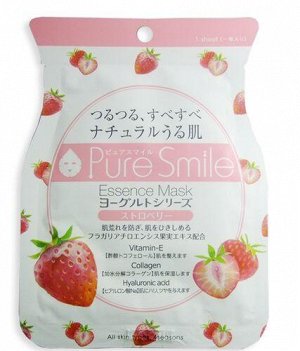 "Pure Smile" "Yogurt mask"  Выравнивающая тон кожи маска для лица на йогуртовой ос