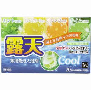 "Fuso Kagaku" "Cool" Соль для ванны на основе углекислого газа с охлаждающим эф