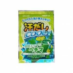 "Hakugen Earth" "Asedashi COOL" Освежающая соль для ванны с экстрактом люффы, пакети