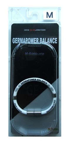 Германиевый браслет (с антистатическим эффектом,размер М - 17,7см, белый