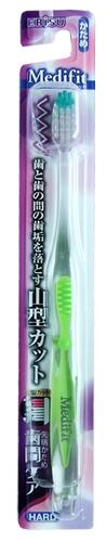 "EBISU" Зубная щетка (с W-образным срезом ворса, зоной для очищения дальни