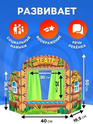 Ширма для кукольного театра «Избушка»