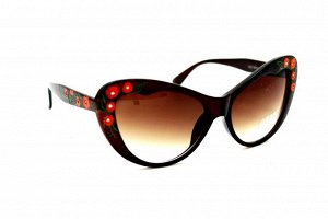 Распродажа солнцезащитные очки Aras 1623 с2 цветок коричневый