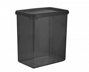 "BLACK" Банка для сыпучих продуктов прямоуг. 1,1л, 12,5х8,5х14,2см,цв.черный