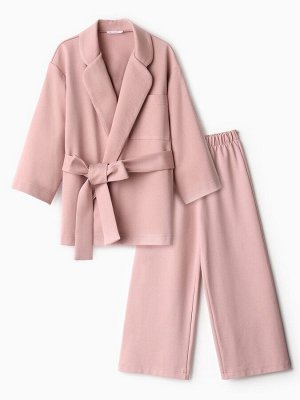 Комплект для девочки (жакет и брюки) MINAKU: PartyDress, пыльно-розовый.