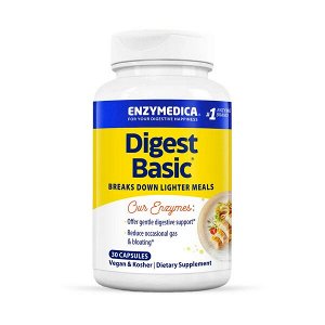 Ферментный комплекс для пищеварения Enzymedica Digest Basic 30 капсул — улучшение переваривания пищи и усвоения питательных веществ