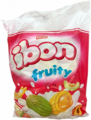 Леденцы с фруктовой начинкой «Ibon Fruity» 1000г