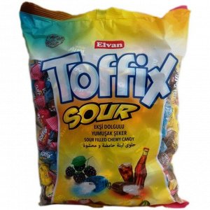 Конфеты жевательные "TOFFIX SOUR MIX" 1000г
