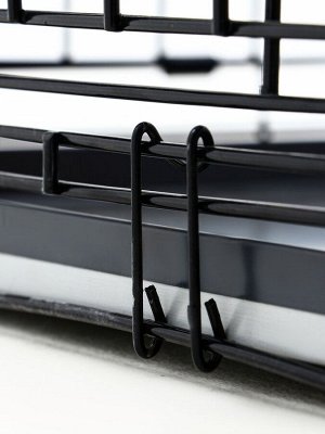 Клетка для собак №4 с поддоном, складная, 94 х 64 х 72 см
