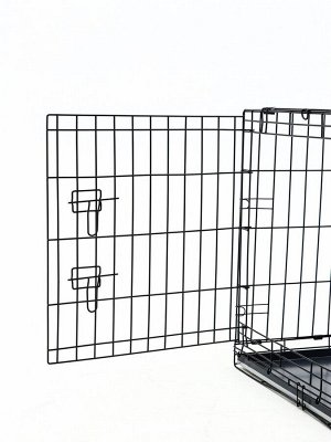 Клетка для собак №4 с поддоном, складная, 94 х 64 х 72 см