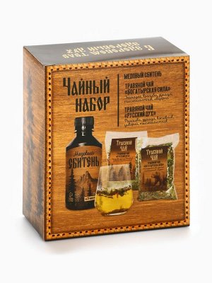 Подарочный набор «Здоровья и долгих лет»: сбитень 250 мл., чай травяной 100 г (2 шт. х 50 г).