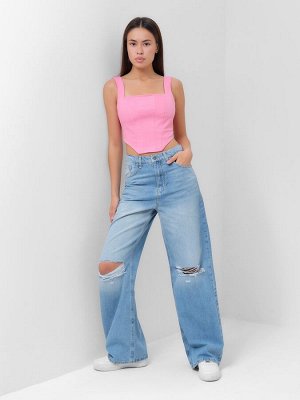 Джинсы женские палаццо MIST: Denim (27) 42-44, голубые