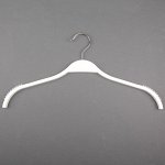Вешалка-плечики для одежды, размер 44-46, антискользящая, цвет белый