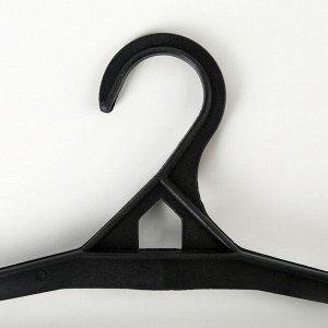 Вешалка-плечики для верхней одежды, размер 56-68, цвет чёрный