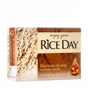 CJ LION "Rice Day" Мыло туалетное 100гр "Рисовые отруби" (Yoon)