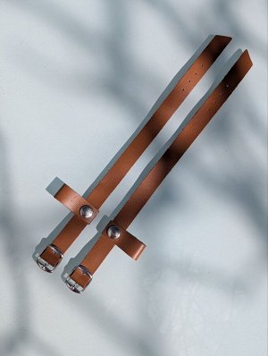 Дополнительные ремешки для абаркас AB. Zapatos correas (100) cuero