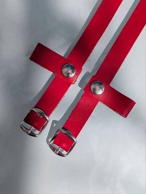 Дополнительные ремешки для абаркас AB. Zapatos correas (100) rojo